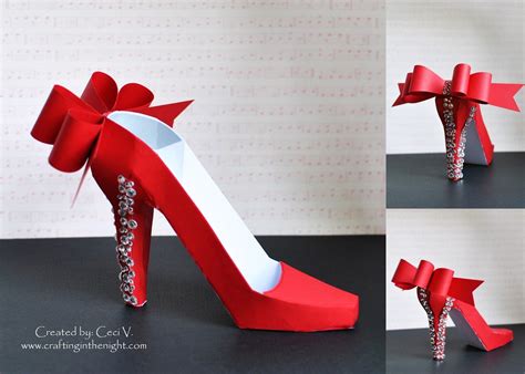 how to make fake high heel shoes|how to make embellished heels.